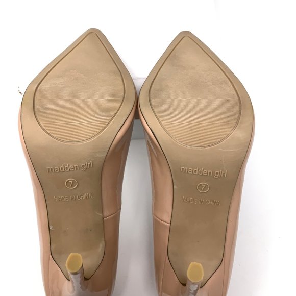 Madden Girl Heels Pink Taupe Nude Sz 7 - Picture 7 of 8